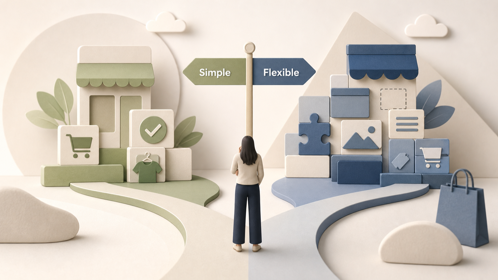 Editorial illustration for Shopify vs WooCommerce: Which Is the Better Fit for UK Ecommerce Teams?